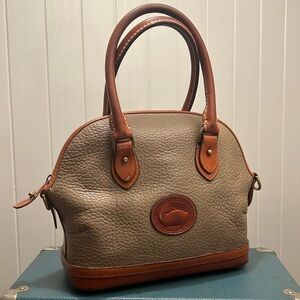 Vintage Dooney & Bourke Vintage Leather Beige/Tan Satchel